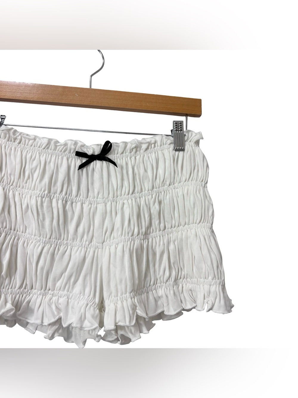 With Jean bea bloomer Ruched shorts White Size XXS - Picture 4 of 10